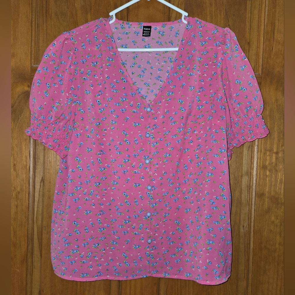 Floral Pink Top